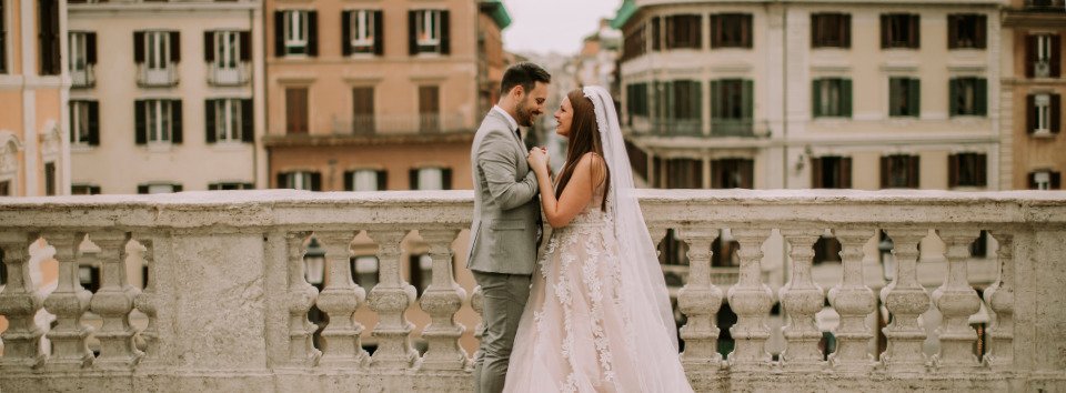 Brautpaar in Italien